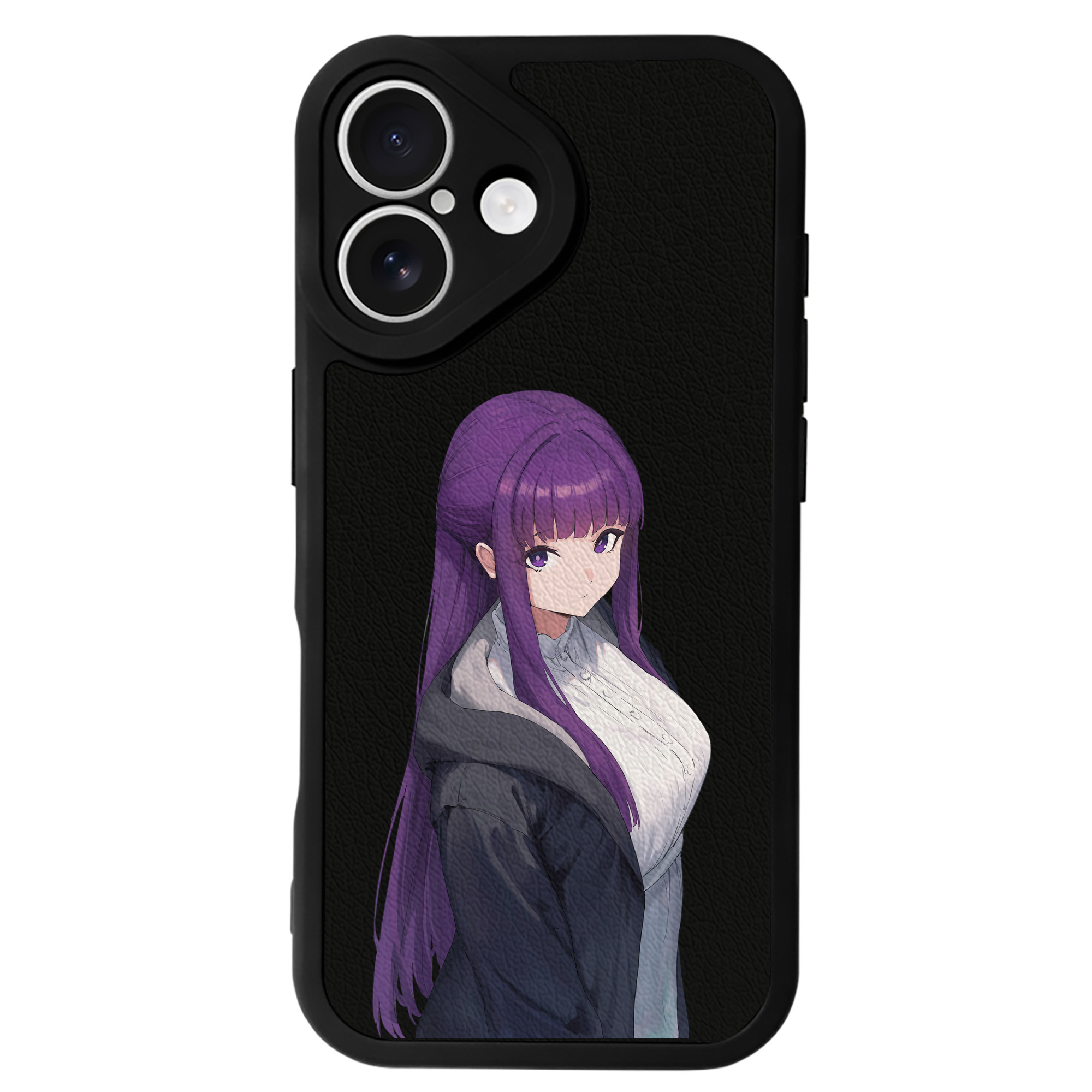 （画像用） 葬送のフリーレン Frieren 【iPhone 16シリーズ対応】シリコンスマホケース（レザー調） 材質：シリコン